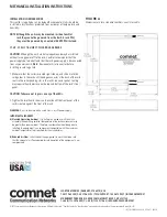 Предварительный просмотр 4 страницы Comnet CNFE4SMSPOE Installation And Operation Manual