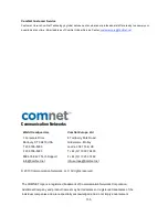 Предварительный просмотр 142 страницы Comnet CNGE2FE24MS Installation And Operation Manual