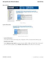 Preview for 24 page of Comnet CNGE3FE7MS4 Installation And Operation Manual