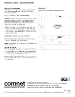 Предварительный просмотр 3 страницы Comnet CNGE4US Installation And Operation Manual