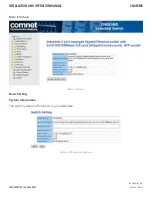 Preview for 22 page of Comnet CNGE5MS Installation And Operation Manual