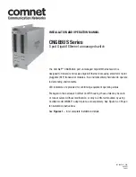 Comnet CNGE8US Series Installation And Operation Manual preview