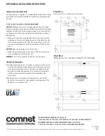 Preview for 5 page of Comnet CNMC SFP Series Installation And Operation Manual