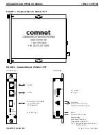 Preview for 2 page of Comnet CNMC2+1SFP Installation And Operation Manual