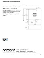 Предварительный просмотр 7 страницы Comnet CWFE1003POEM/M Installation And Operation Manual