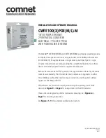 Comnet CWFE1005POEMHO-M Installation And Operation Manual preview