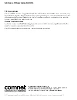 Предварительный просмотр 4 страницы Comnet CWFE2SCM2 Quick Start Manual