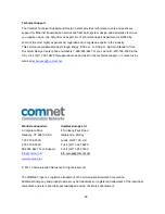 Предварительный просмотр 75 страницы Comnet CWFE8MS/DIN Installation And Operation Manual