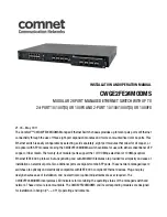 Comnet CWGE2FE24MODMS Installation And Operation Manual предпросмотр