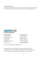 Предварительный просмотр 143 страницы Comnet CWGE2FE8MSPOE Installation And Operation Manual