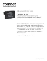 Предварительный просмотр 1 страницы Comnet CWGE2SCS2 Installation And Operational Manual