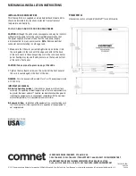 Предварительный просмотр 6 страницы Comnet FDX4DM1A Installation And Operation Manual