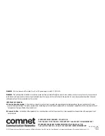 Preview for 4 page of Comnet FVR1031 series Installation And Operation