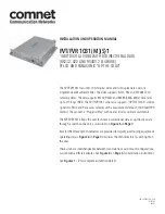 Comnet FVR1031S1 Installation And Operation Manual preview