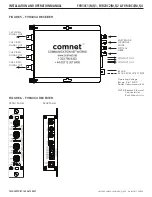 Предварительный просмотр 4 страницы Comnet FVR10C1M1 Installation And Operation Manual