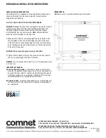 Предварительный просмотр 4 страницы Comnet FVR1C1B Installation And Operation Manual