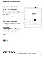 Preview for 3 page of Comnet FVR21 Installation And Operation Manual