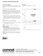 Предварительный просмотр 4 страницы Comnet FVR401 Installation And Operation Manual