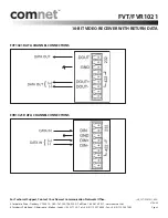 Preview for 3 page of Comnet FVT1021 series Installation Instructions