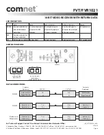 Preview for 4 page of Comnet FVT1021 series Installation Instructions