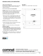 Preview for 5 page of Comnet FVT10211 Installation And Operation Manual