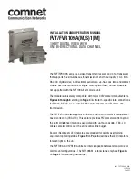 Comnet FVT109A Series Installation And Operation Manual предпросмотр