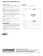 Preview for 5 page of Comnet FVT109B Installation And Operation Manual