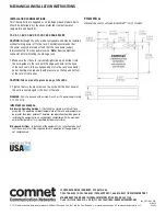 Предварительный просмотр 3 страницы Comnet FVT11MAC Installation And Operation Manual