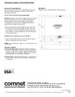 Предварительный просмотр 4 страницы Comnet FVT40SFP Series Installation And Operation Manual