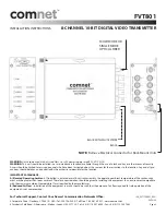 Preview for 2 page of Comnet FVT801 Installation Instructions