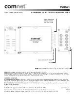 Предварительный просмотр 3 страницы Comnet FVT801 Installation Instructions