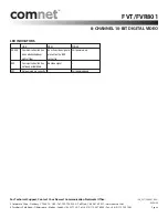 Preview for 4 page of Comnet FVT801 Installation Instructions