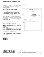 Предварительный просмотр 6 страницы Comnet FVT8014 Installation And Operation Manual