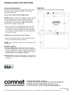 Preview for 6 page of Comnet FVT80D4SFP Installation And Operation Manual