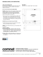 Предварительный просмотр 5 страницы Comnet FVTR1D1A2C1M1 Installation And Operation Manual