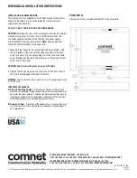 Предварительный просмотр 4 страницы Comnet FVTXA2C1 Series Installation And Operation Manual