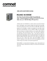 Preview for 1 page of Comnet reliance RL1000GW Installation And Operation Manual