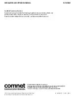 Preview for 192 page of Comnet reliance RL1000GW Installation And Operation Manual