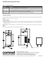 Предварительный просмотр 6 страницы Comnet RLMCSFP Series Installation And Operation Manual