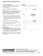 Предварительный просмотр 4 страницы Comnet Value FVR81 Series Installation And Operation Manual