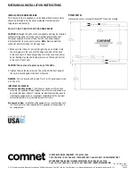 Предварительный просмотр 6 страницы Comnet ValueLine FVT812 Installation And Operation Manual