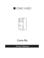 COMO AUDIO Como Blu Owner'S Manual предпросмотр