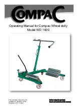 Preview for 1 page of Compac WD 1600 Operating Manual