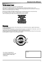 Preview for 3 page of Compac WD 1600 Operating Manual