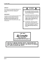 Preview for 6 page of CompAir EO40/0001 User Manual