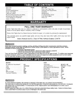 Preview for 2 page of COMPANION 137.232040 Operator'S Manual