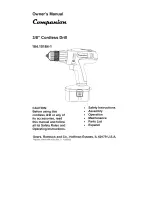Preview for 1 page of COMPANION 184.10184-1 Owner'S Manual