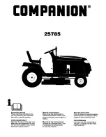 COMPANION 25785 Instruction Manual preview