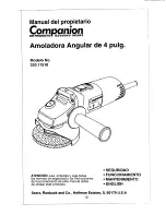 Preview for 13 page of COMPANION 320.11510 Operator'S Manual