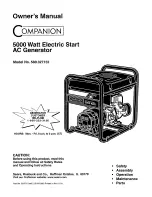 COMPANION 580.327152 Owner'S Manual preview